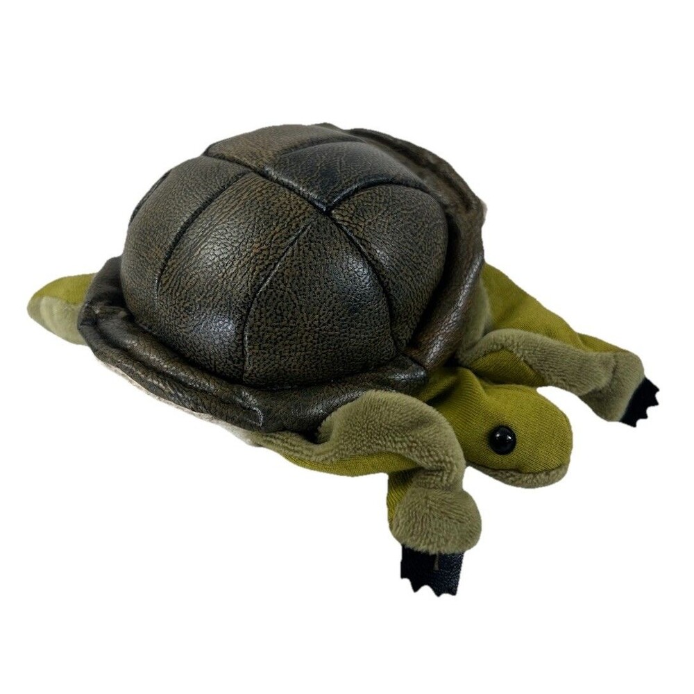 Folkmanis Puppets Turtle Finger Puppet Small Mini Hand Puppet Realistic Stuffed